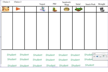 Preview of Lunch Count Template