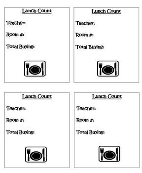 lunch count tickets by little minds and lattes tpt