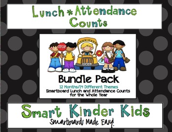 Preview of 3 Choice Lunch Count & Attendance  BUNDLE for ENTIRE YEAR