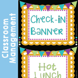 Lunch Count and Check-In Banner