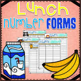 Lunch Number Forms