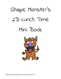 Shape Monster's 2d Lunch Time mini book