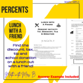 Lunch with a Friend: Percents