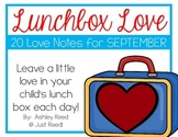 September Lunch Box Love Notes