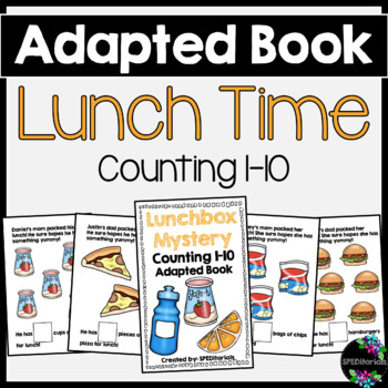 Preview of Lunch Time Adapted Book (Counting 1-10)