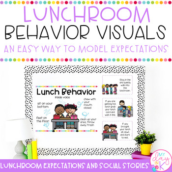 Preview of Cafeteria & Lunchroom Behavior Visuals | Behavior Expectations for Lunch