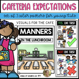 Lunchroom/Cafeteria Manners Expectations Posters Kindergar