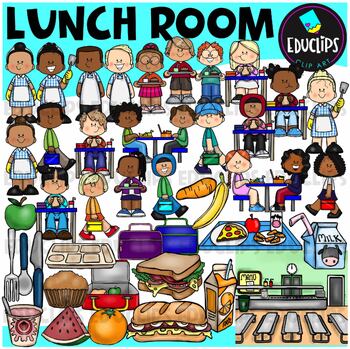 Preview of Lunch Room Clip Art Set {Educlips Clipart}