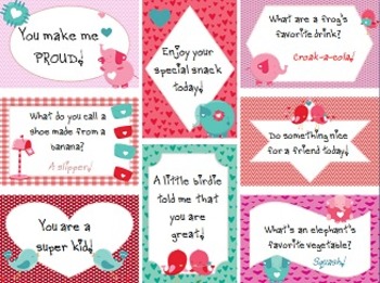 Lunchtime Love Notes Set 2 - Sweet Tweets by Little Minds and Hearts