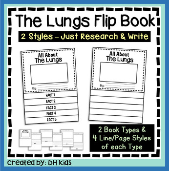 Preview of Lungs Flip Report, Body Organs Research Project, Human Body Anatomy