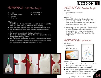 Lungs Lesson Plan by Our Time to Learn | Teachers Pay Teachers