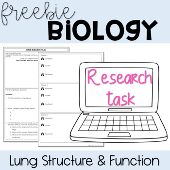 Preview of Lung Disease Research Task Free