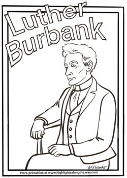 Preview of Luther Burbank Coloring Page