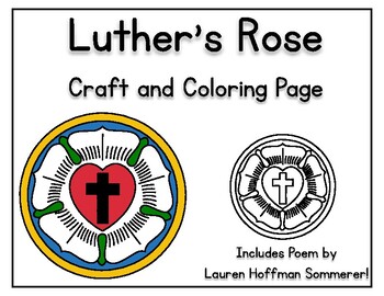 Preview of Luther's Rose Craft, Reformation Craft, Luther's Seal