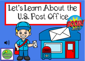 Preview of Let's Learn About the Post Office ~Boom Cards