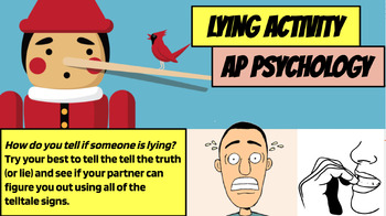 Preview of Lying Activity- AP Psychology