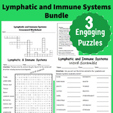 Lymphatic and Immune System Activities | Word Search, Word