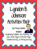 Lyndon B. Johnson Activities Pack