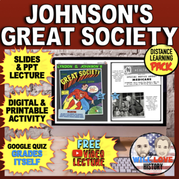 Preview of Lyndon B. Johnson | "The Great Society" | Digital Learning Pack