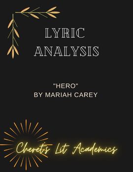 Preview of Lyric Analysis- Hero by Mariah Carey