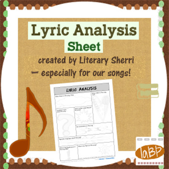 Preview of Lyric Analysis: any song