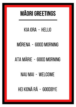Preview of Māori Greetings