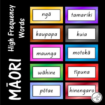 Preview of Māori High Frequency Words - FREE