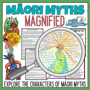Preview of Māori Myths Magnified Character Analysis | The Māori Gods