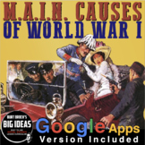 M.A.I.N Causes of World War 1 (WW1) Guided Reading + Googl