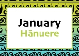 Māori Months of the Year Bilingual (Transliterated) - Gree
