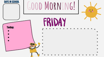 Preview of M-F Good morning Google Slides (animated)