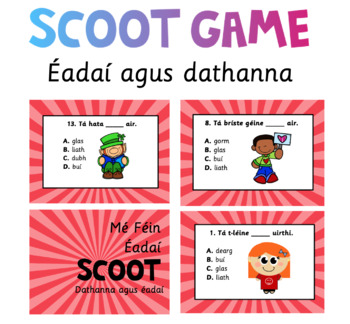 Preview of Mé Féin, Éadaí agus Dathanna- Scoot Game