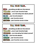 M&M Get To Know You Activity