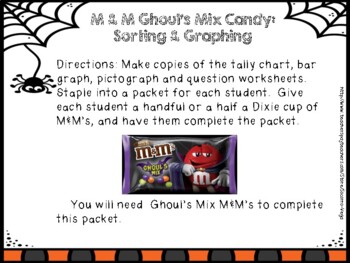 Preview of M&M Halloween Graphing for Lower Grades!