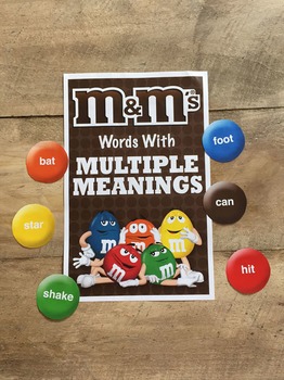 Preview of M&M Room Poster (Words with Multiple Meanings)