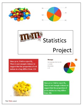 M&M Statistics Project by Linda Roeder