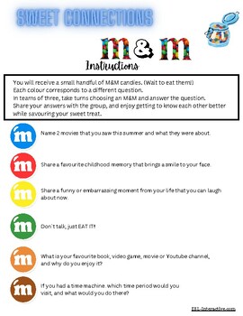 She's Crafty: Get to Know Your Group with the M and M game