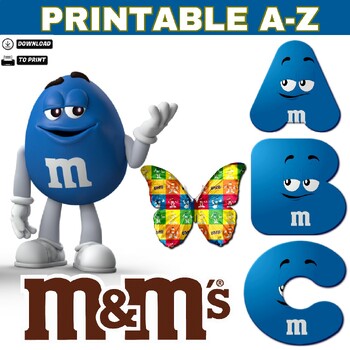 Free Printable M&M Cupcake Toppers