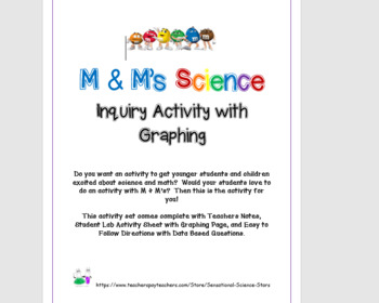 Preview of M & M's Science Inquiry Activity with Graphing