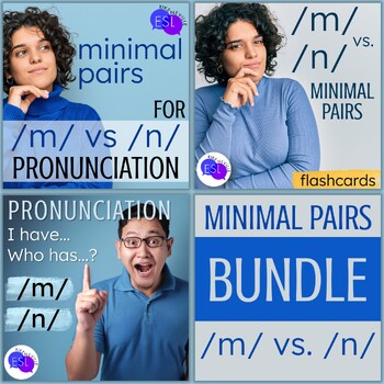 Preview of M N Minimal Pairs for Adult Pronunciation BUNDLE