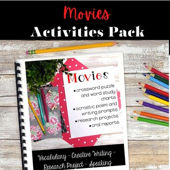 Preview of Movies Themed Activities