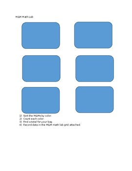 Preview of M and M Math Lab sorting page