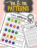 M and M Pattern Worksheet Center |Distance Learning|
