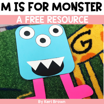 Preview of M is for MONSTER! {Freebie Halloween Craft}