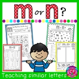 M or N? Teaching the difference between similar letters