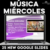 Música miércoles Authentic music for Spanish class routine