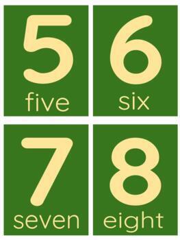M031: #0-9 (Montessori sandpaper number cards) w\words (3pgs) | TpT