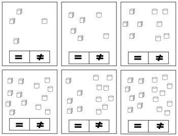 Equal not equal shapes