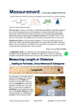 Preview of M1 Measuring: Length, Perimeter (incl. Pythagoras) & Circumference
