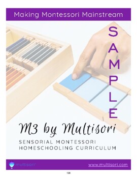 Preview of Montessori Sensorial Scope & Sequence Ages 3-6 FREE by Multisori